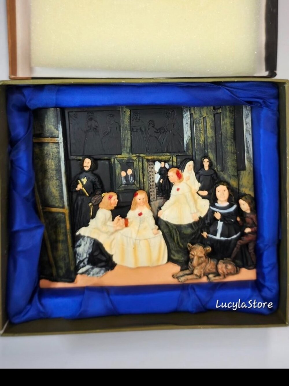 3D Plaque Replica Diego Velasquez Las Meninas 1656 Collector Boxed Spain Market